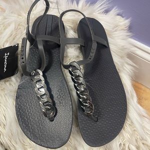 Ipanema grey link sandals size 8